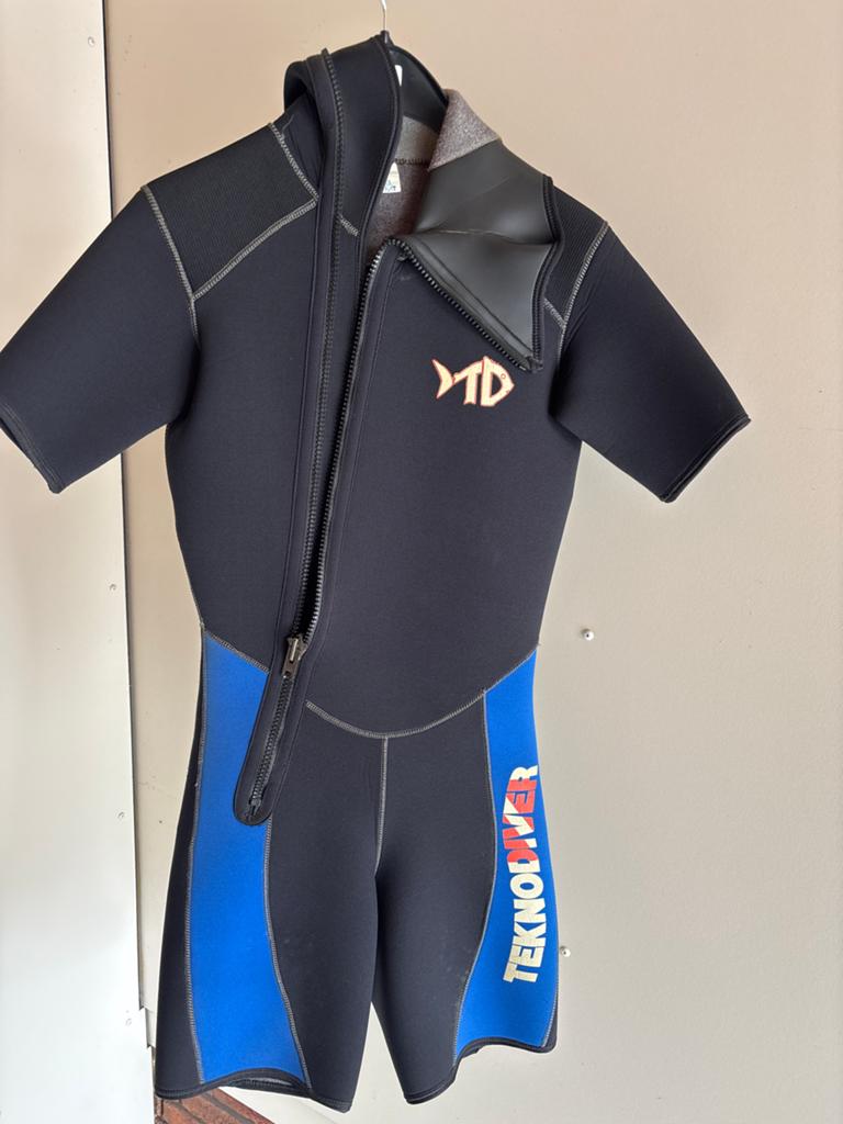 Teknodiver duik overpak heren maat 3 MT, Watersport en Boten, Duiken, Ophalen of Verzenden, Nieuw, Duikpak