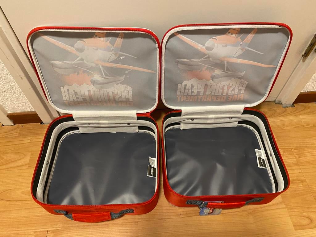 2 koffertjes Disney Planes, Minder dan 50 cm, Ophalen of Verzenden, Zo goed als nieuw, Minder dan 35 cm