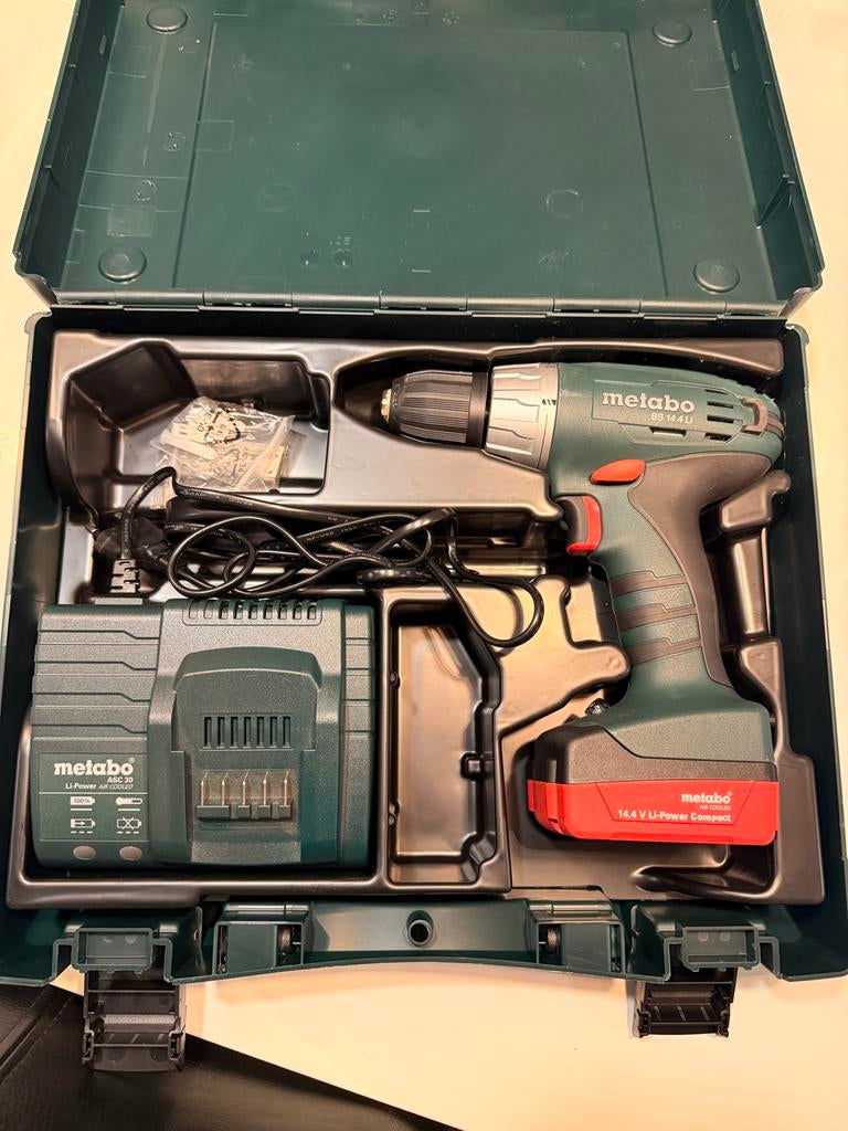 Metabo Boor- en Schroefmachine 14.4V Li-Power Compact, Doe-het-zelf en Verbouw, Variabele snelheid, Ophalen of Verzenden, Minder dan 400 watt