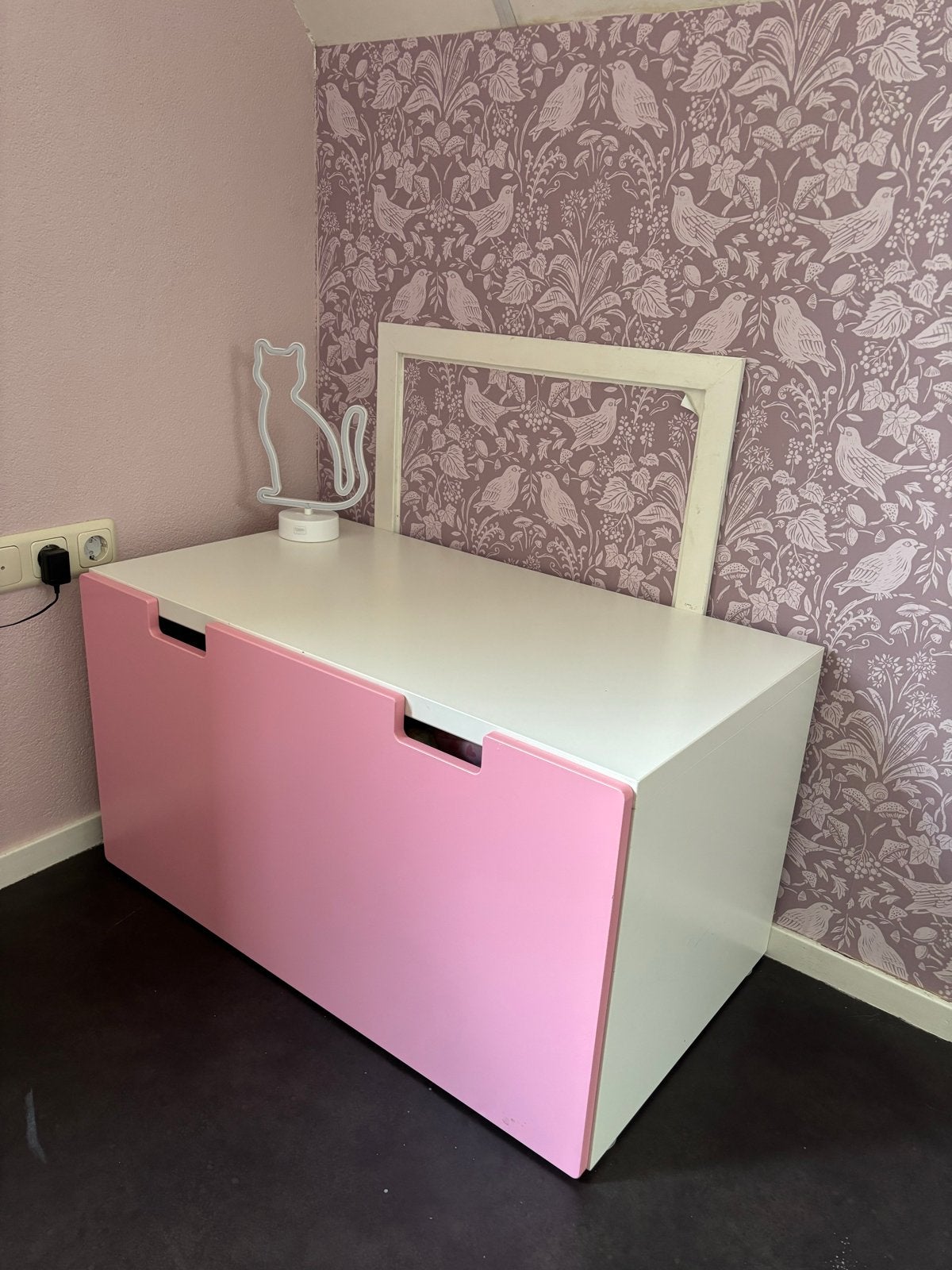 IKEA SMÅSTAD/STUVA Speelgoedkast Lade Roze met Wieltjes, Kinderen en Baby's, Kinderkamer | Commodes en Kasten, Gebruikt, Kast