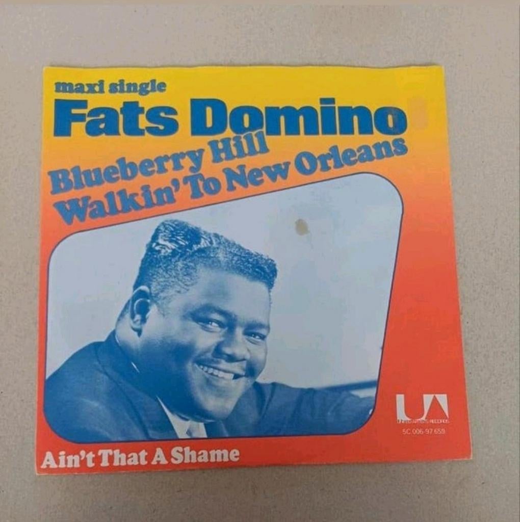 Fats Domino- Blueberry Hill/Ain't That A Shame/Walkin' To NO, Cd's en Dvd's, Vinyl Singles, Gebruikt, Voor 1960, 7 inch, Single