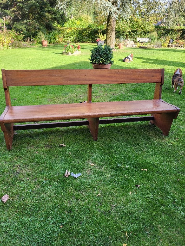 houten zitbank, kerkbank, Antiek en Kunst, Ophalen