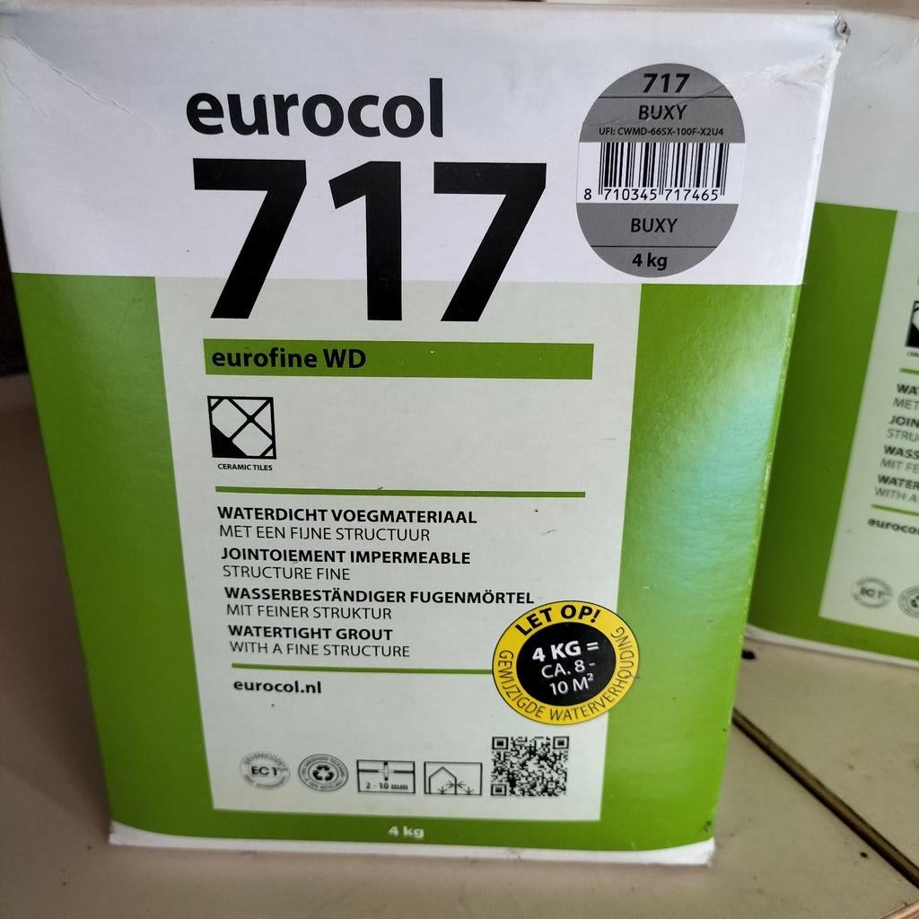Ongeopend Eurocol 717 voegmateriaal buxy, Doe-het-zelf en Verbouw, Tegels, Overige materialen, Wandtegels, Nieuw, Minder dan 20 cm