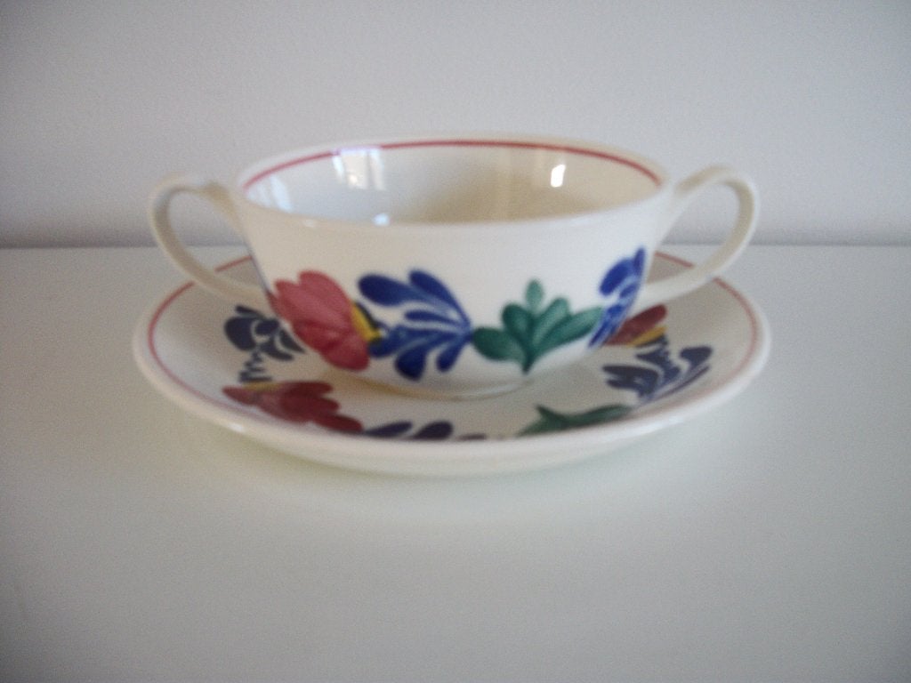 Boerenbont - Sauskom Melkkannetje Soepkom - p.stuk - zgan, Landelijk/Boerenbont, Ophalen of Verzenden, Zo goed als nieuw, Kom(men)