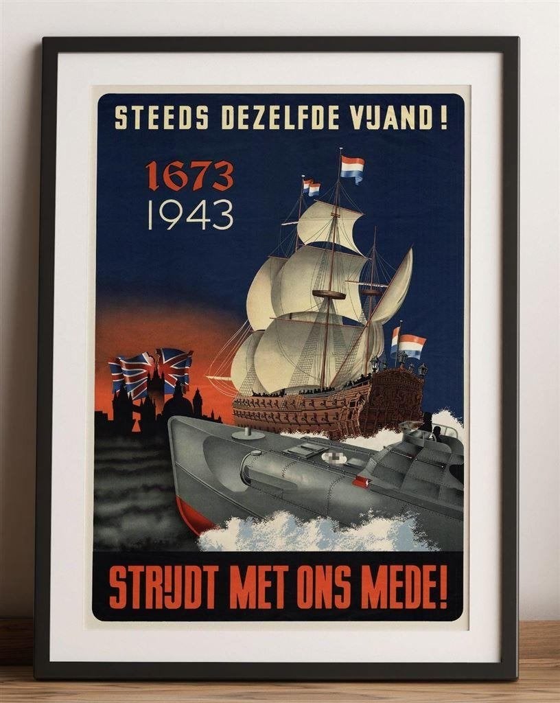 Nazi Duitsland anti Brits Affiche Propaganda Poster n.s.b ., Verzenden, Duitsland, Foto of Poster