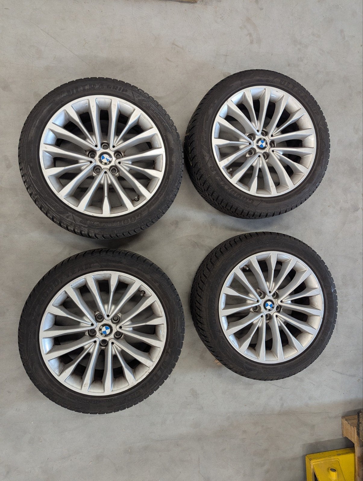 BMW 632 Velgen met winterbanden, Auto-onderdelen, Ophalen, 18 inch, Banden en Velgen, Winterbanden