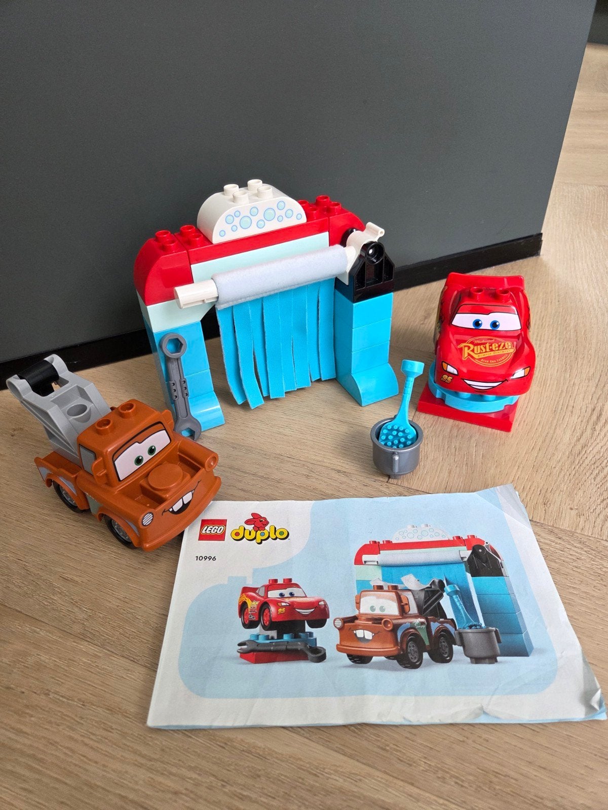 LEGO Duplo Cars Bliksem McQueen en Takel wasstraat 10996, Ophalen of Verzenden