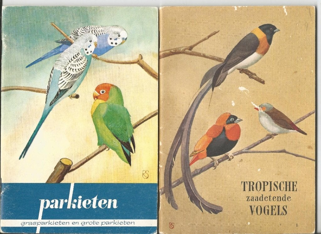 3 reclameboekjes  Trop.Vogels en  Parkieten SLUIS  10 euro, Ophalen of Verzenden, Gebruikt, Overige typen