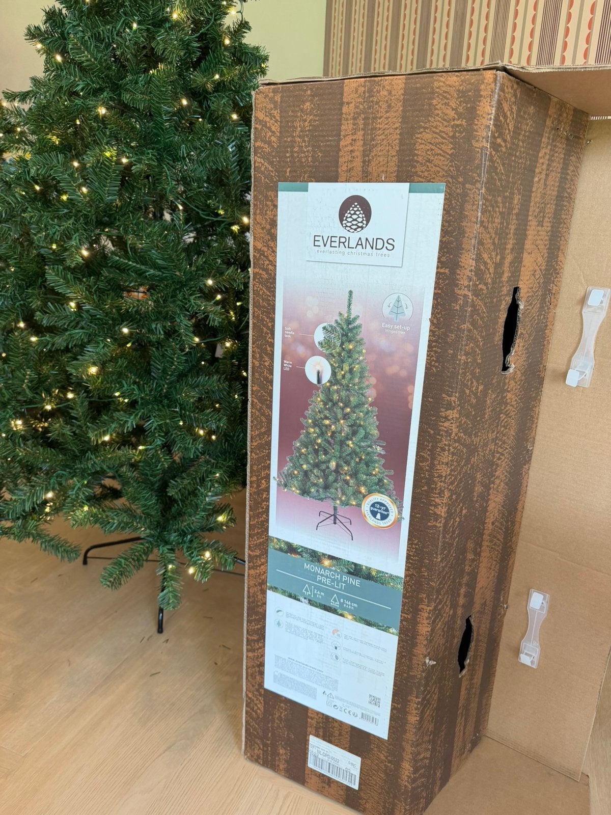 Kunstkerstboom met verlichting, Diversen, Ophalen, Zo goed als nieuw