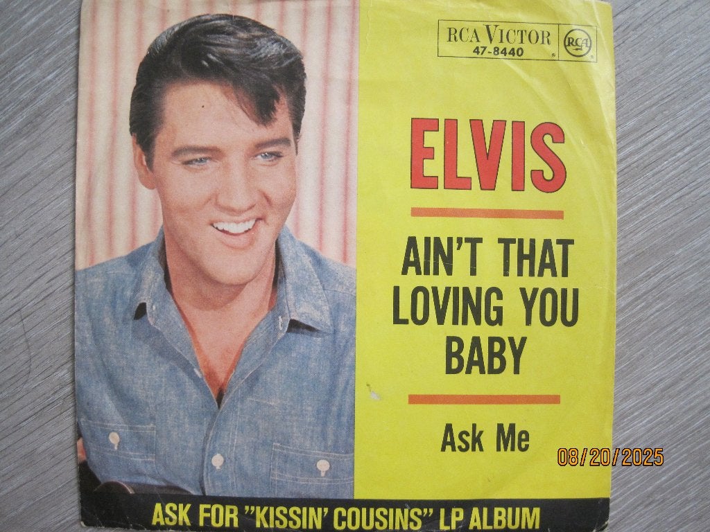 Elvis Presley  -  Ain't that loving you baby, Fotohoes, 7 inch, Single, Ophalen of Verzenden