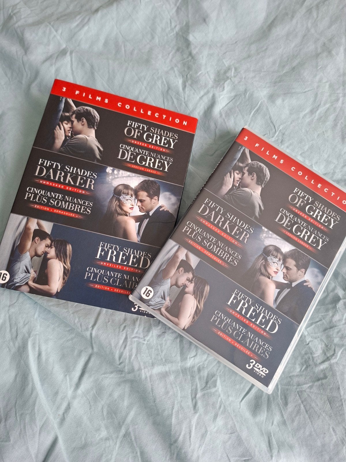 Fifty Shades 3 Films Collection DVD, Nederlands, Vanaf 16 jaar, Ophalen of Verzenden, Zo goed als nieuw