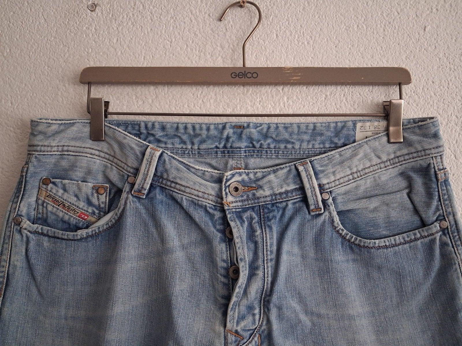 Diesel Industry Jeans - Lichtblauw - W38L32, Kleding | Heren, Spijkerbroeken en Jeans, W36 - W38 (confectie 52/54), Diesel, Blauw