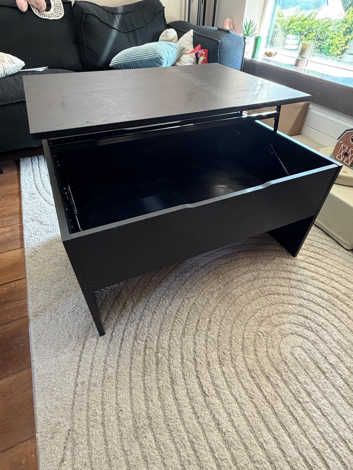 Ikea salontafel met opbergruimte - Zo goed als nieuw, Ophalen, 100 tot 150 cm, 50 tot 100 cm, Zo goed als nieuw