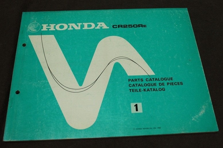 Honda CR250R 1983 motorcycle parts catalogue CR250 Re, Ophalen of Verzenden, Honda