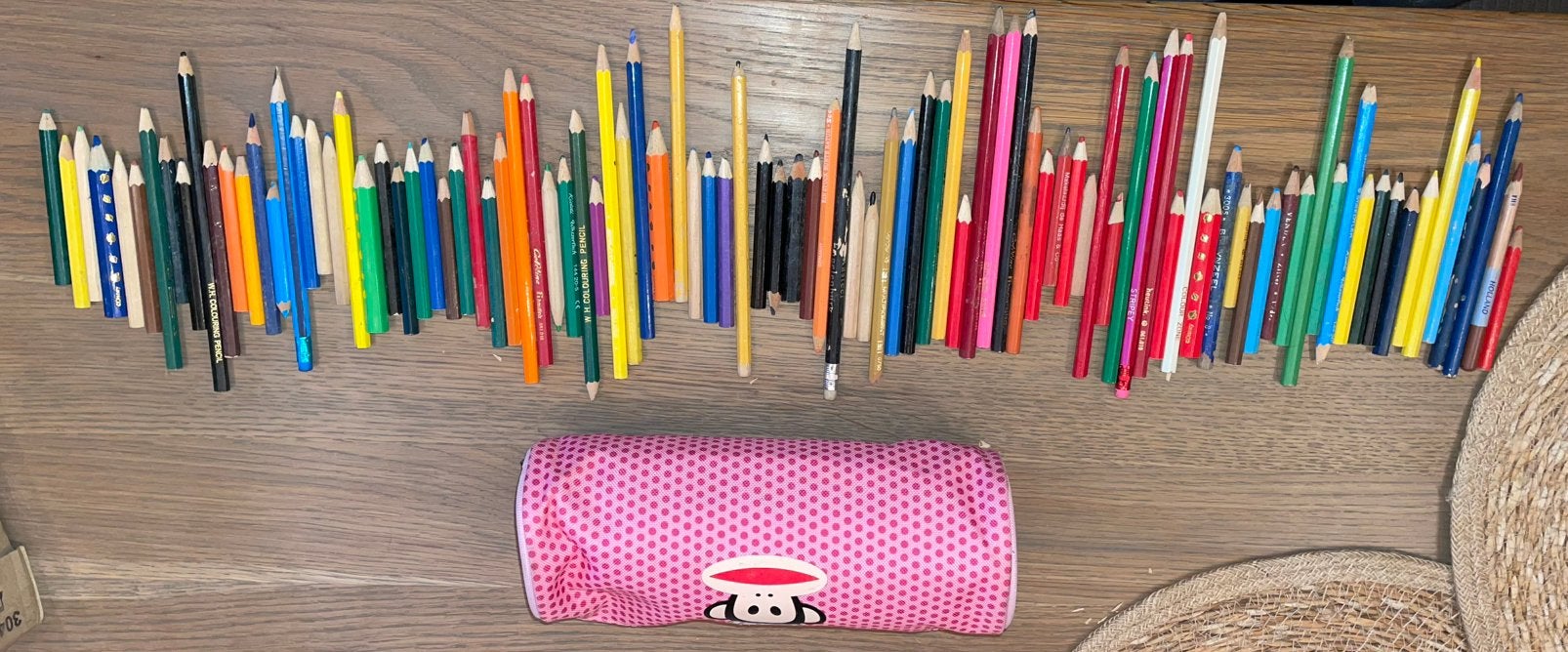 Grote set kleurpotloden kleurpotlood met etui 6, Hobby en Vrije tijd, Tekenen, Ophalen of Verzenden, Zo goed als nieuw
