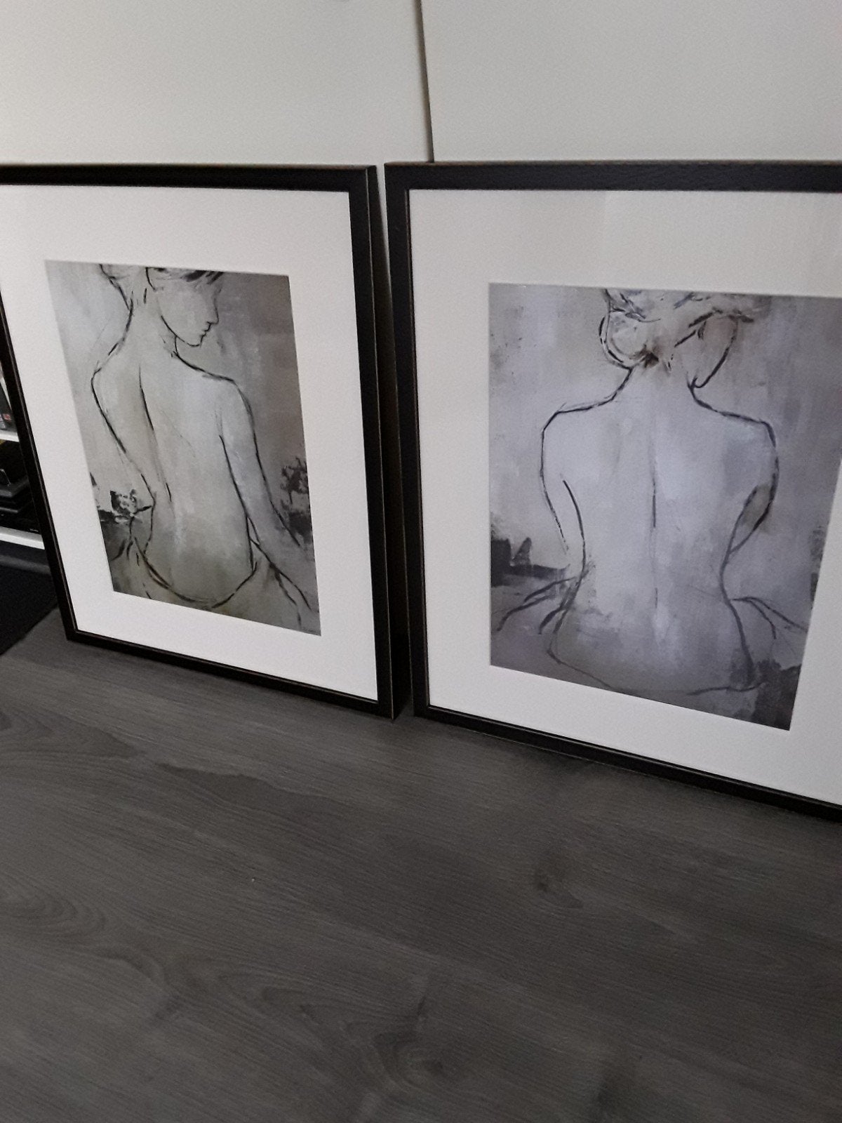 2 schilderijen in mooie lijst, Ophalen, Zo goed als nieuw, Minder dan 50 cm, Schilderij
