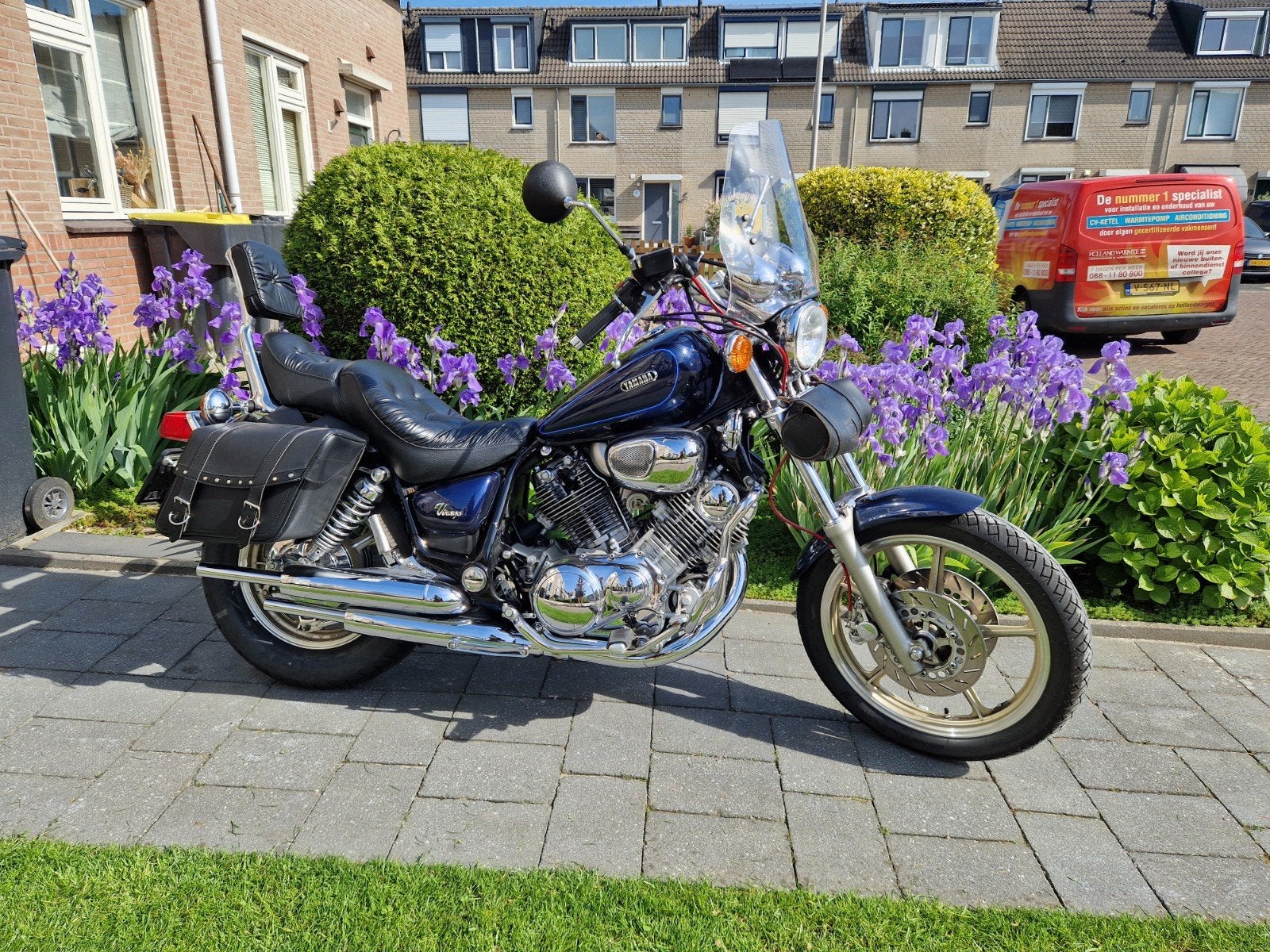 Yamaha xv 750 virago rijklaar, 750 cc, Cardan-aandrijving, 2 cilinders, Gebruikt