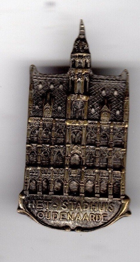 BROCHE STADHUIS OUDENAARDE (A1), Ophalen of Verzenden, Gebruikt, Overige onderwerpen