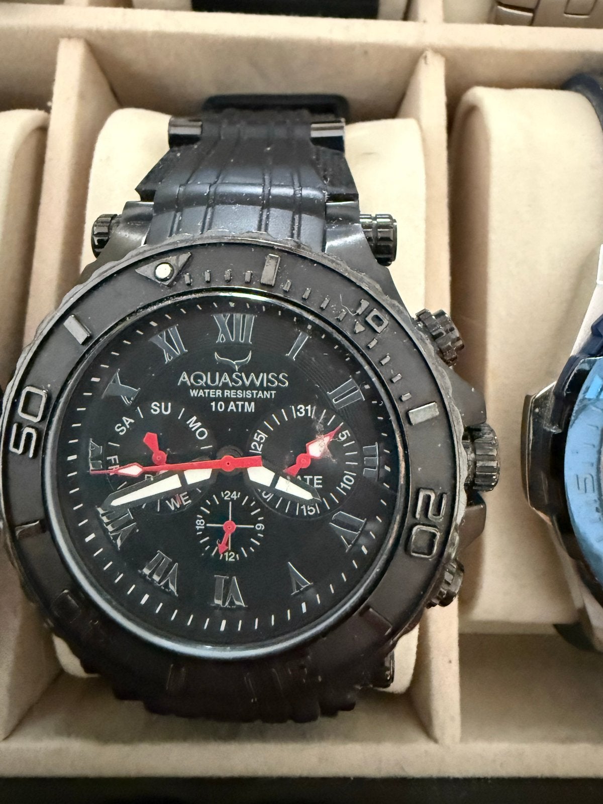 Diverse heren Horloges, Gebruikt, Staal, Polshorloge, Overige materialen