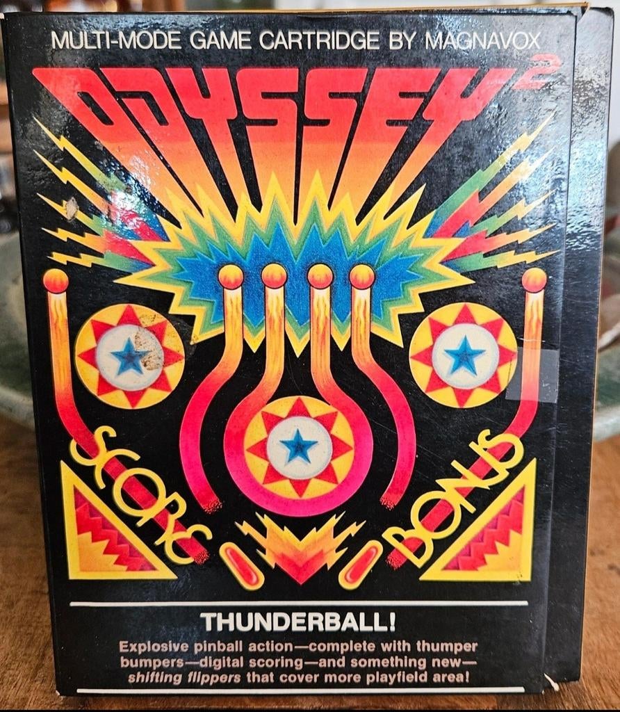 Odyssey 2 Thunderball! Pinball Game Cartridge Magnavox, Spelcomputers en Games, Gebruikt, Overige genres, 1 speler, Ophalen of Verzenden
