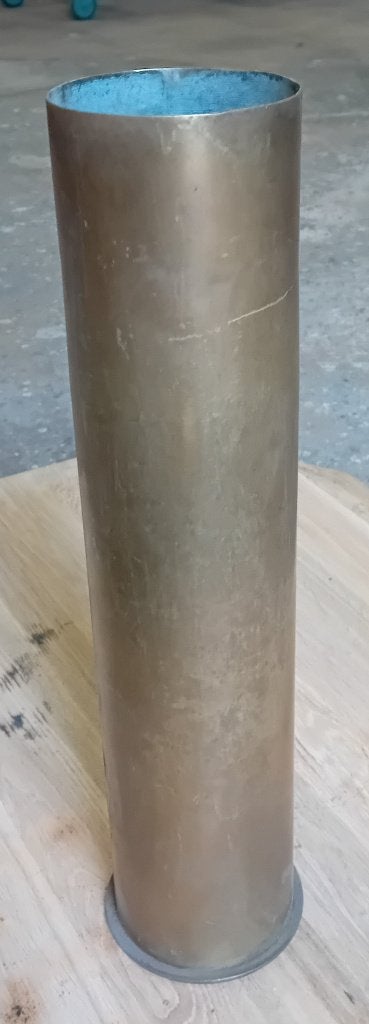 Huls German WWI 10.5cm Howitzer met deco punt ., Verzamelen, Militaria | Tweede Wereldoorlog, Ophalen, Landmacht, Duitsland, Hulzen of Bodemvondsten