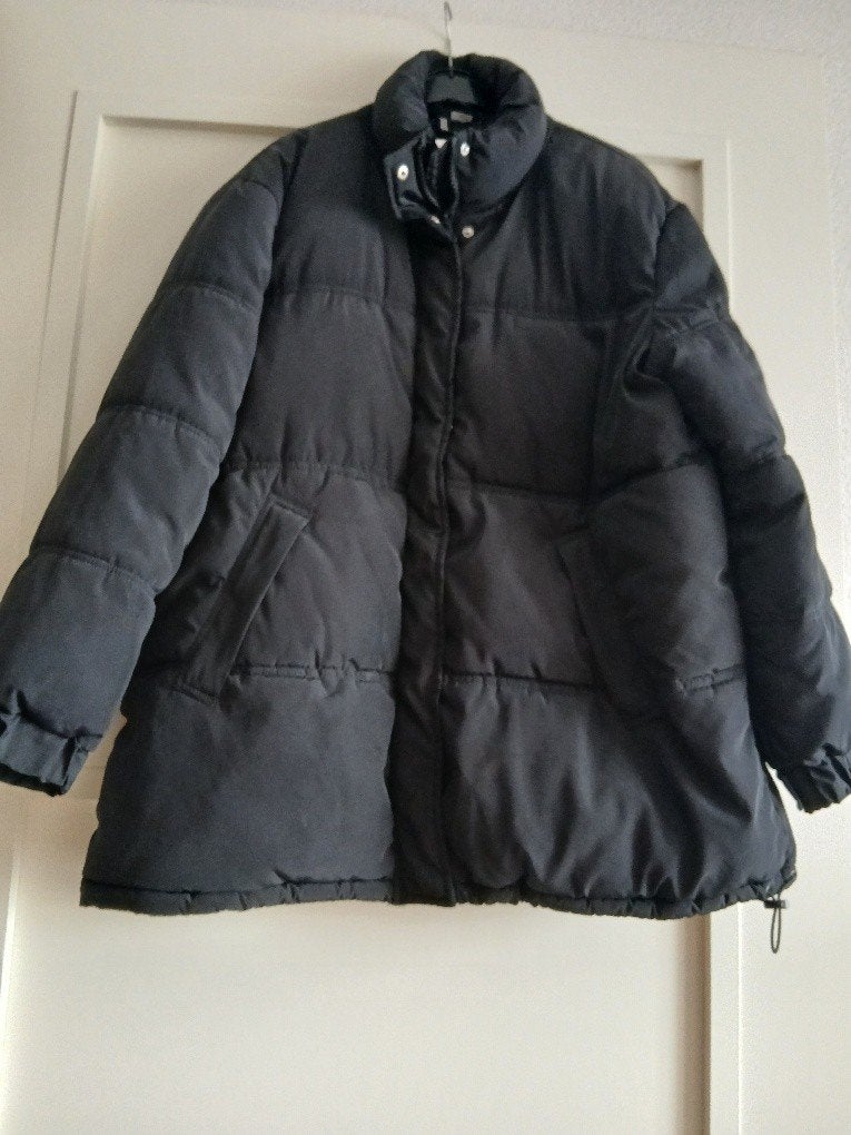 Winterjas  maat M, Maat 38/40 (M), H&M, Zwart, Ophalen of Verzenden
