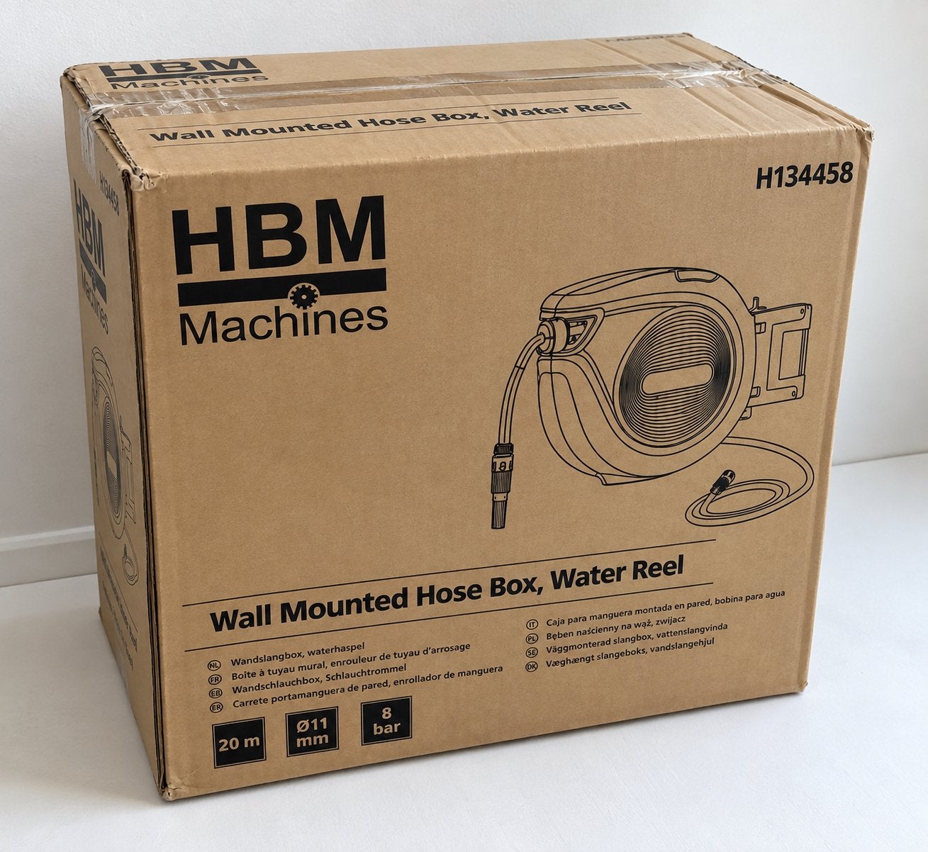 HBM Automatische Tuinslanghaspel 20M | Wandhaspel | Gardena, Tuin en Terras, Ophalen of Verzenden, Nieuw, Tuinslanghaspel