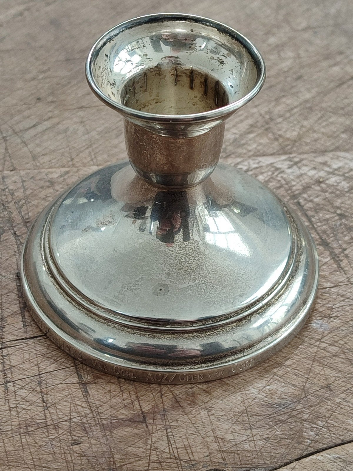 Zilver kandelaar gehalte 925, Ophalen of Verzenden, Zilver