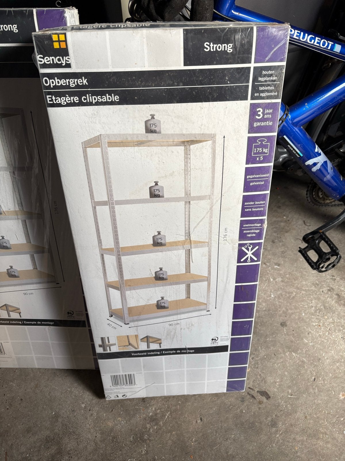 2x Nieuwe Sencys Opbergrek/Stellingkast - 176x90x40 cm, Huis en Inrichting, Kasten | Stellingkasten, Ophalen of Verzenden, Nieuw