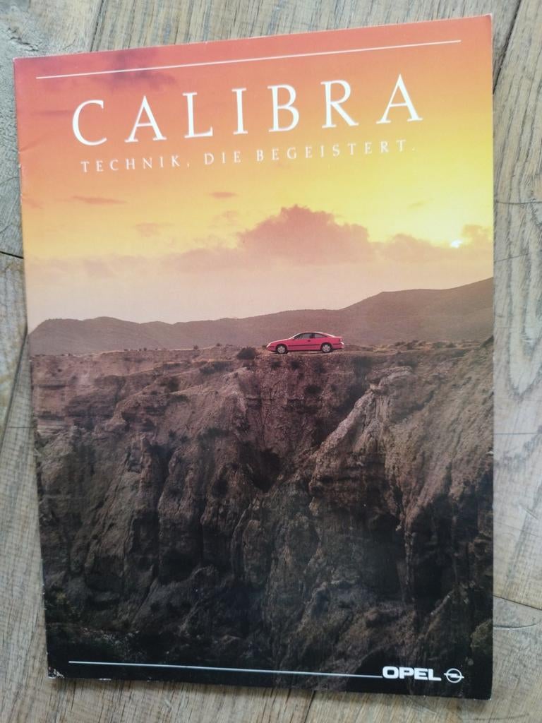 Opel Calibra brochure 1990 - Duits - 22 pagina's, Opel, Zo goed als nieuw, Opel, Ophalen of Verzenden