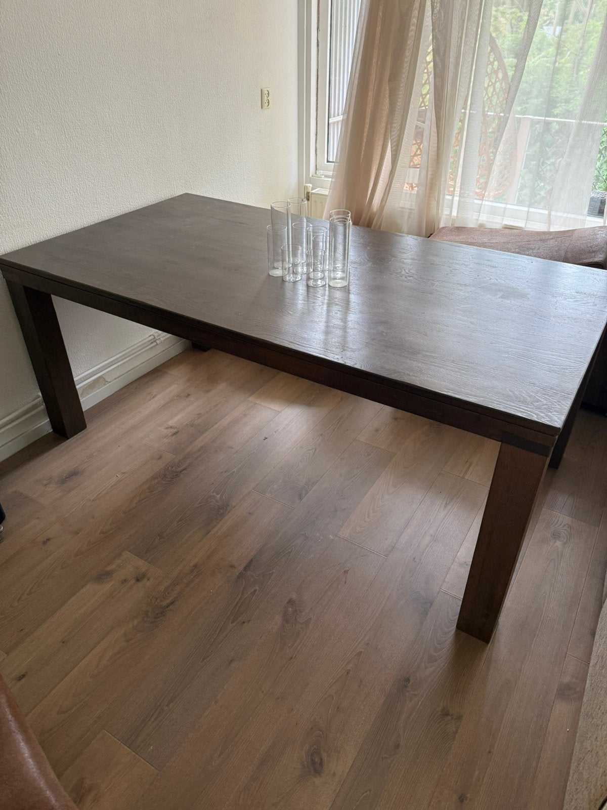 Houten Tafel, Huis en Inrichting, Tafels | Eettafels, Ophalen, 200 cm of meer, 50 tot 100 cm, Zo goed als nieuw