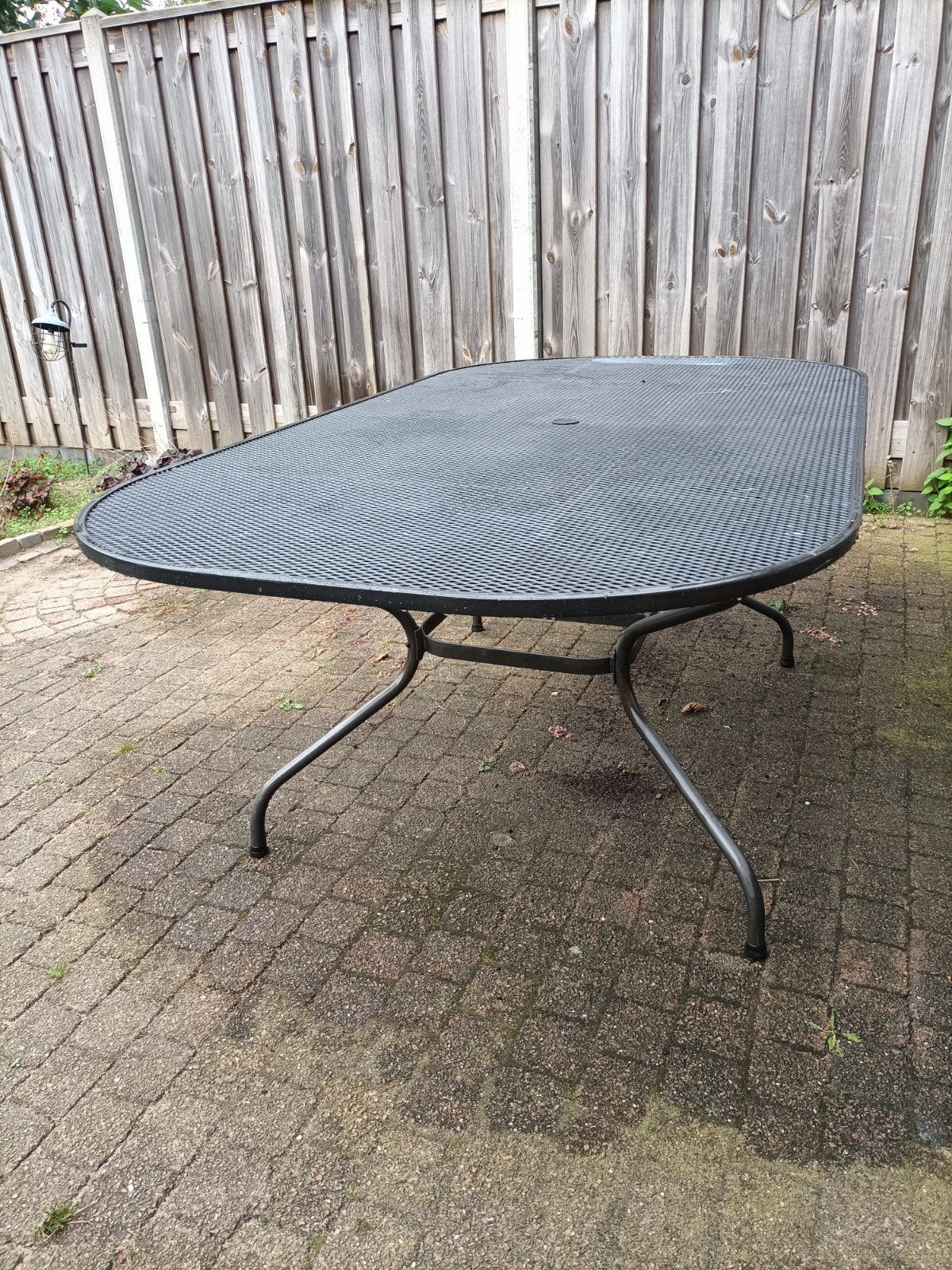 Tuintafel, Tuin en Terras, Ophalen, Gebruikt, Rechthoekig, Kunststof