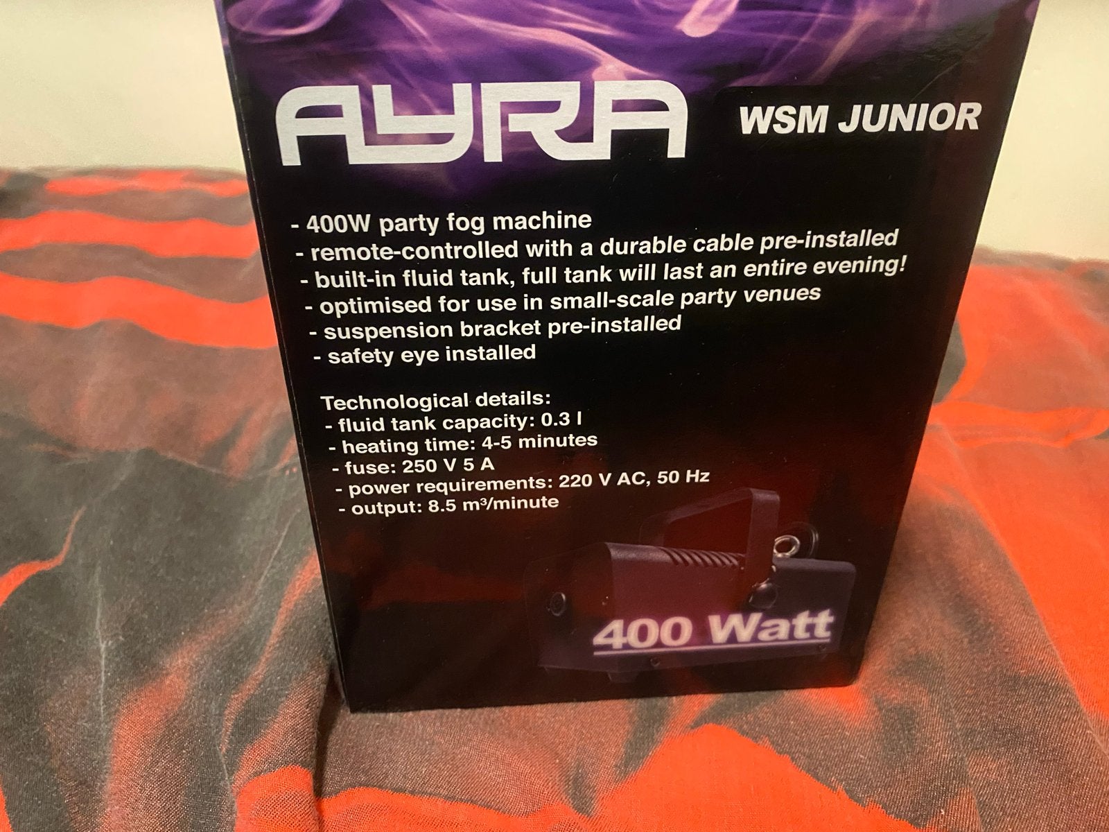 Ayra WSM Junior 400W Rookmachine met 5L Vloeistof - Nieuw, Ophalen, Nieuw, Rookmachine