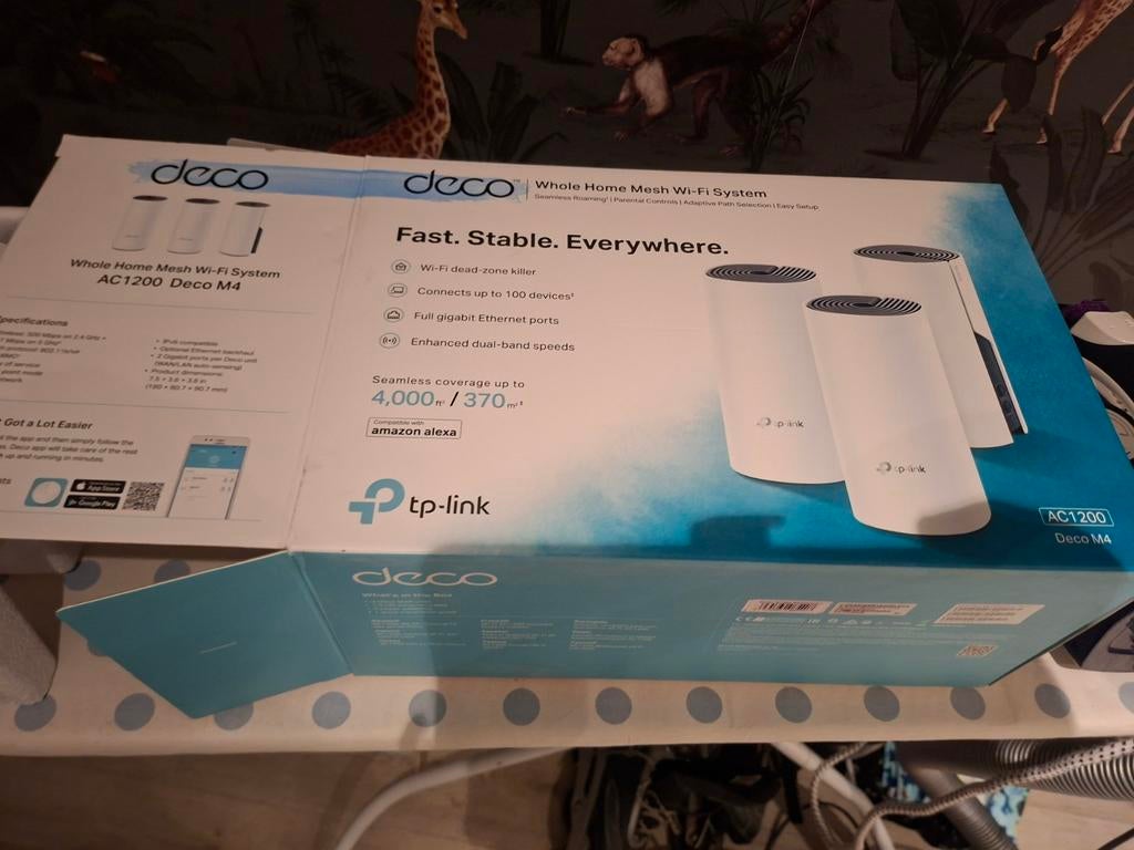 TP-Link Deco M4 AC1200 Mesh Wi-Fi Systeem (3-pack), Ophalen of Verzenden, Zo goed als nieuw, Router, TP-Link