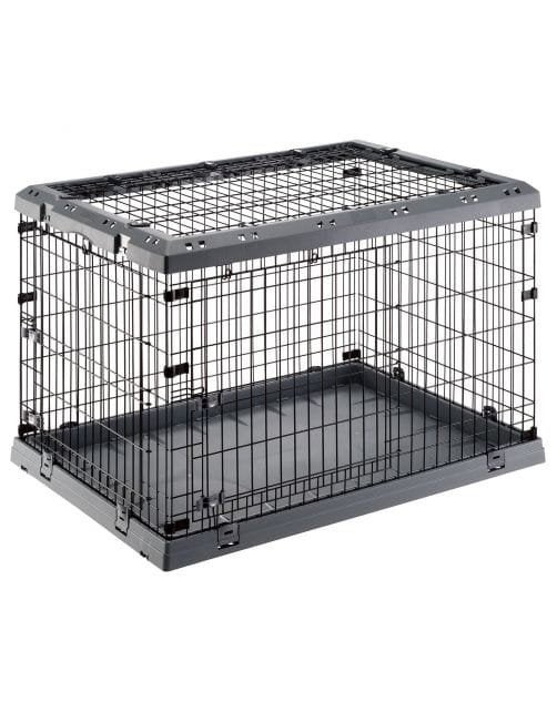 Z.G.A.N. Hondenbench Grijs Ferplast Superior 105- 107x77x73, Dieren en Toebehoren, Ophalen, Zo goed als nieuw