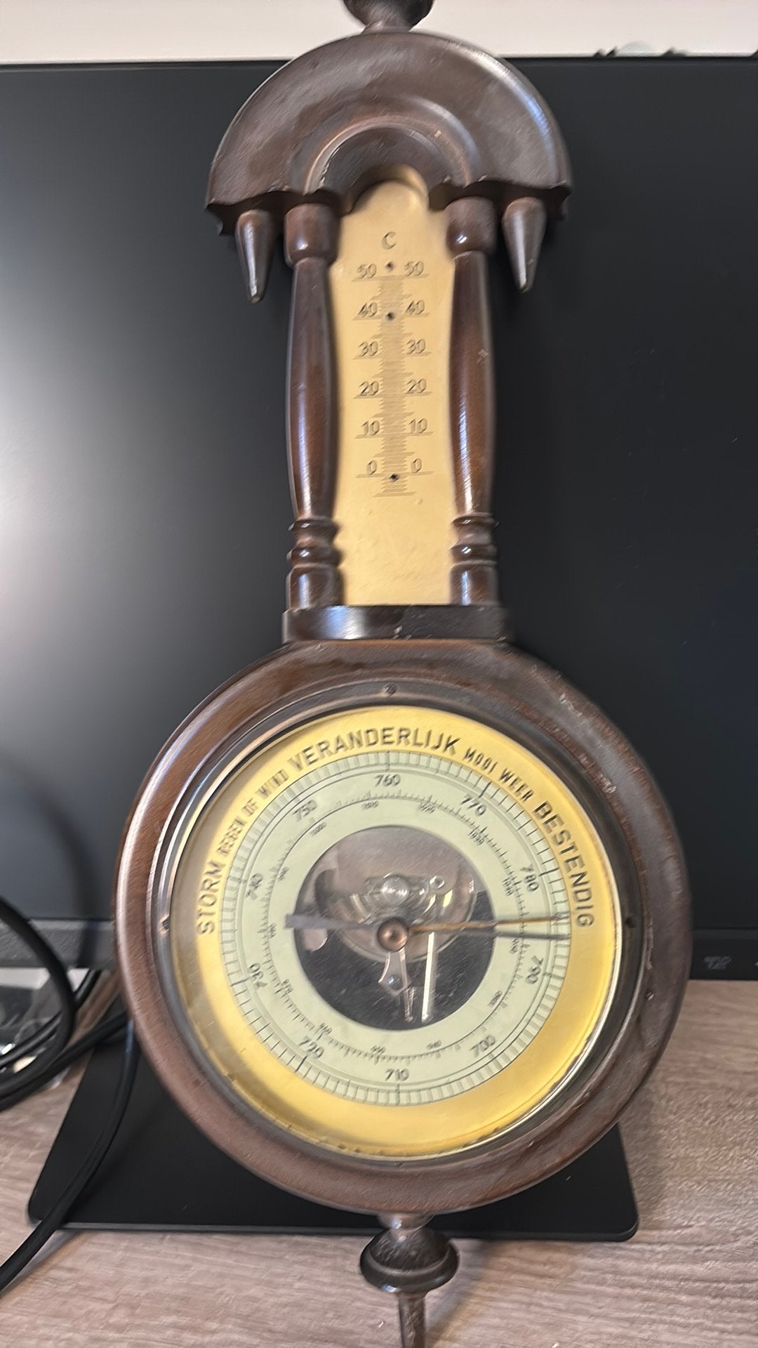 Barmeter, Audio, Tv en Foto, Weerstations en Barometers, Ophalen of Verzenden, Gebruikt, Barometer