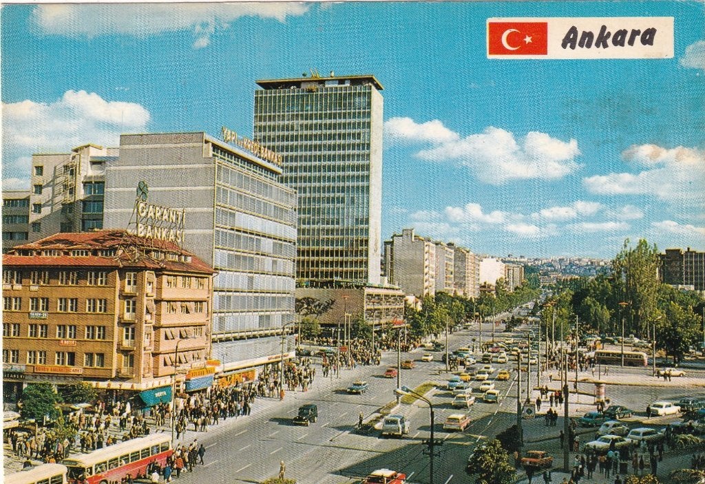 Turkije ankara, sehirden bes muhtelif górünüs, Verzenden, 1980 tot heden, Gelopen, Buiten Europa