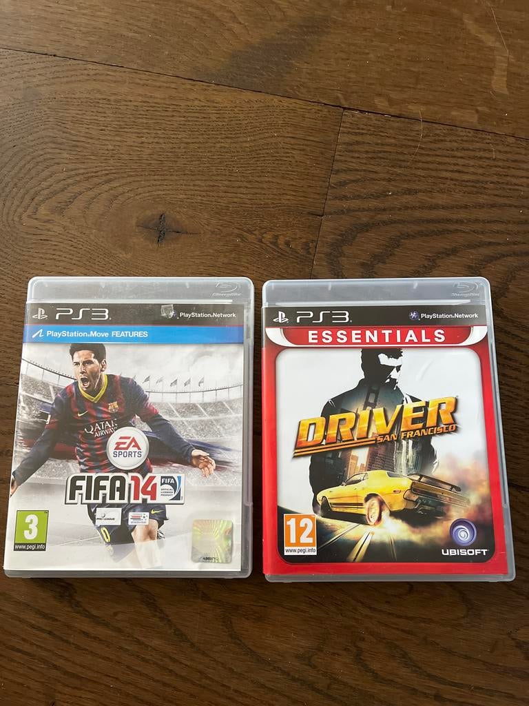 Games voor PS3: FIFA 14 en Driver San Francisco, Spelcomputers en Games, Games | Sony PlayStation 3, Gebruikt, Eén computer, Ophalen of Verzenden