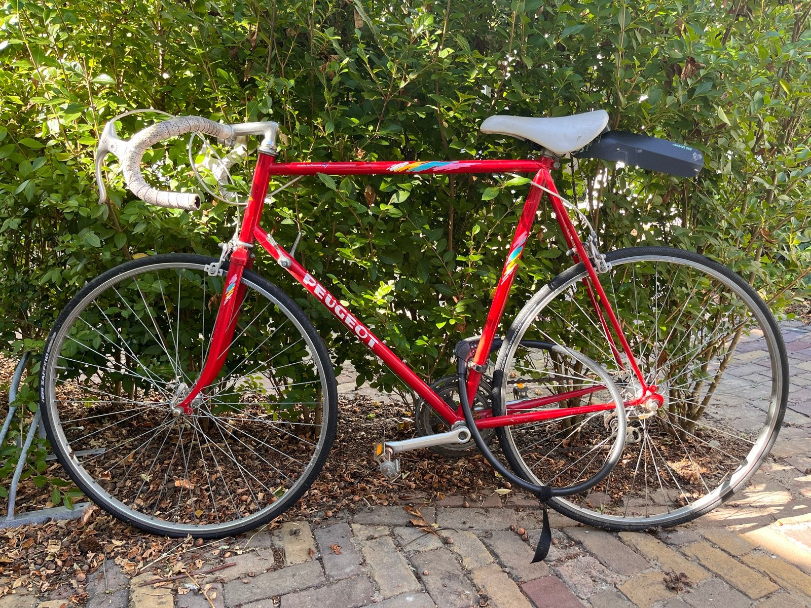 Peugeot racefiets - Klassieke rode racefiets, Gebruikt, Staal, 53 tot 57 cm, Ophalen