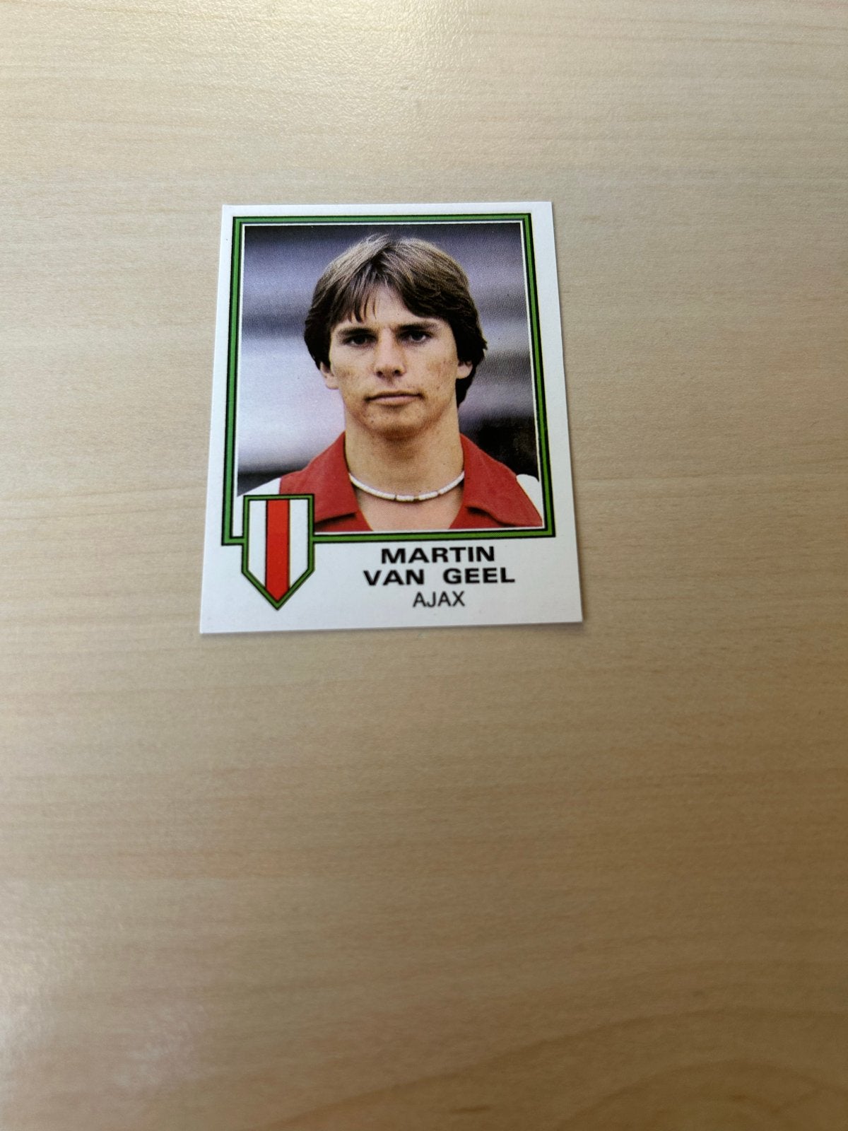 Martin van Geel Ajax Voetbal 81 Panini Plaatje, Ophalen of Verzenden, Zo goed als nieuw, Sticker