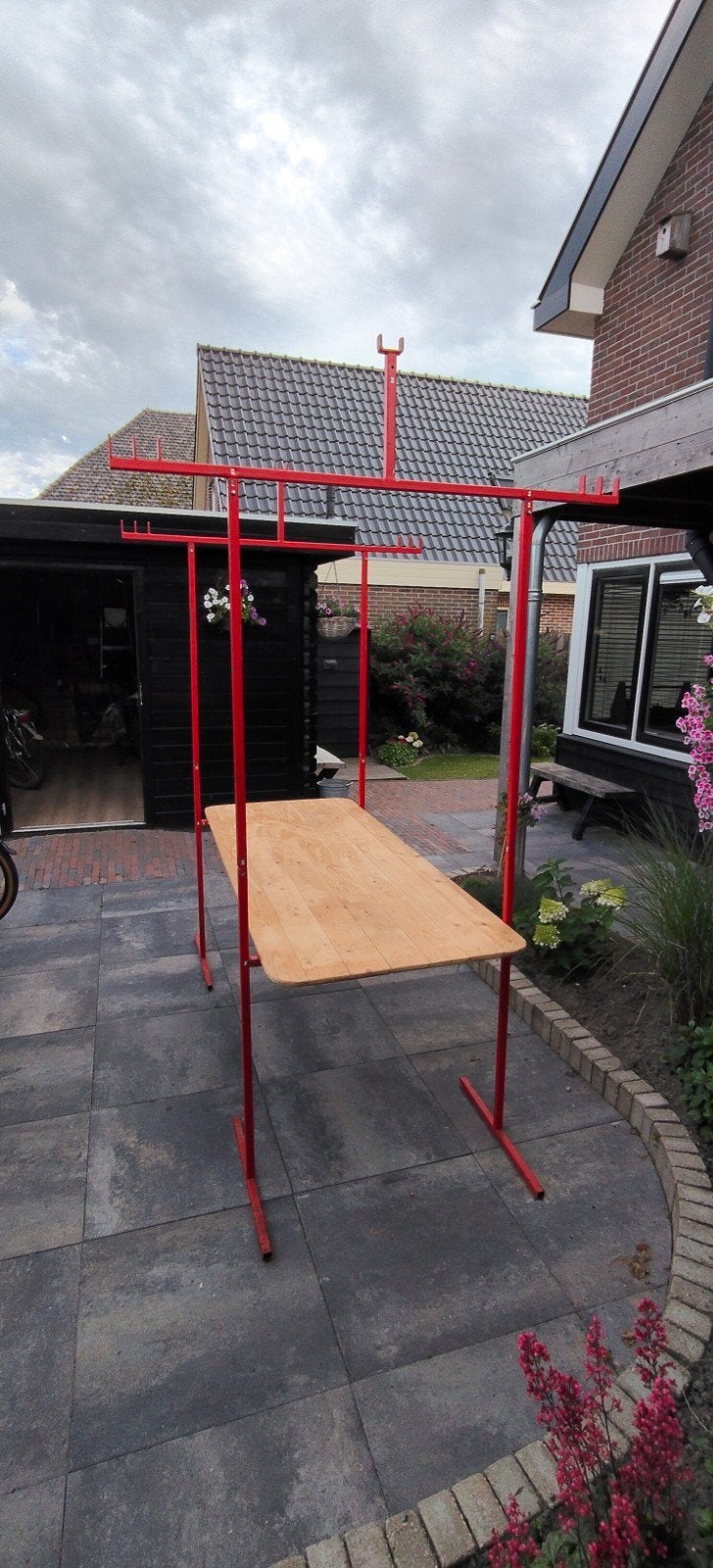 marktkraam, Ophalen, Rechthoekig, Metaal, 150 tot 200 cm