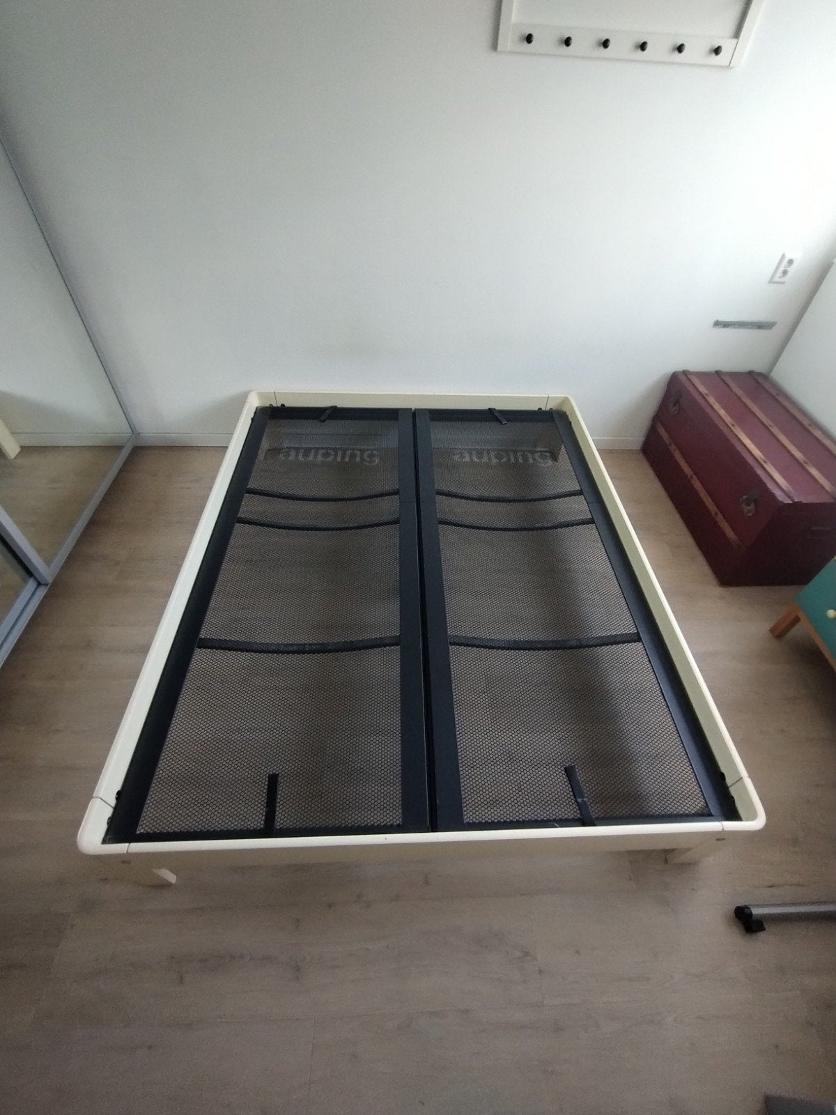 Auping bed 160x200, Ophalen, Wit, Tweepersoons, 200 cm