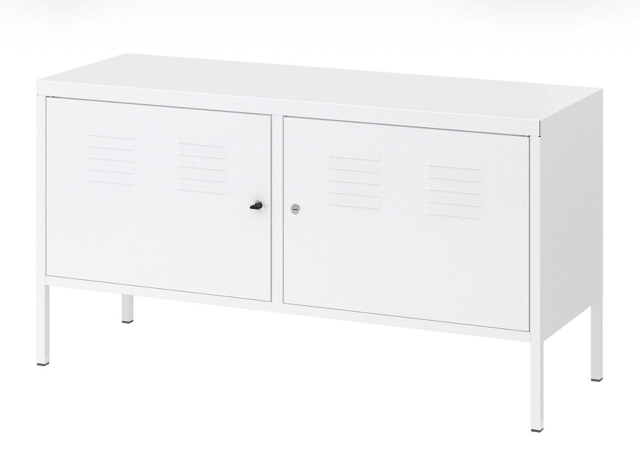 Ikea PS lockerkast wit tv-meubel dressoir tv locker kast, Ophalen of Verzenden, Gebruikt