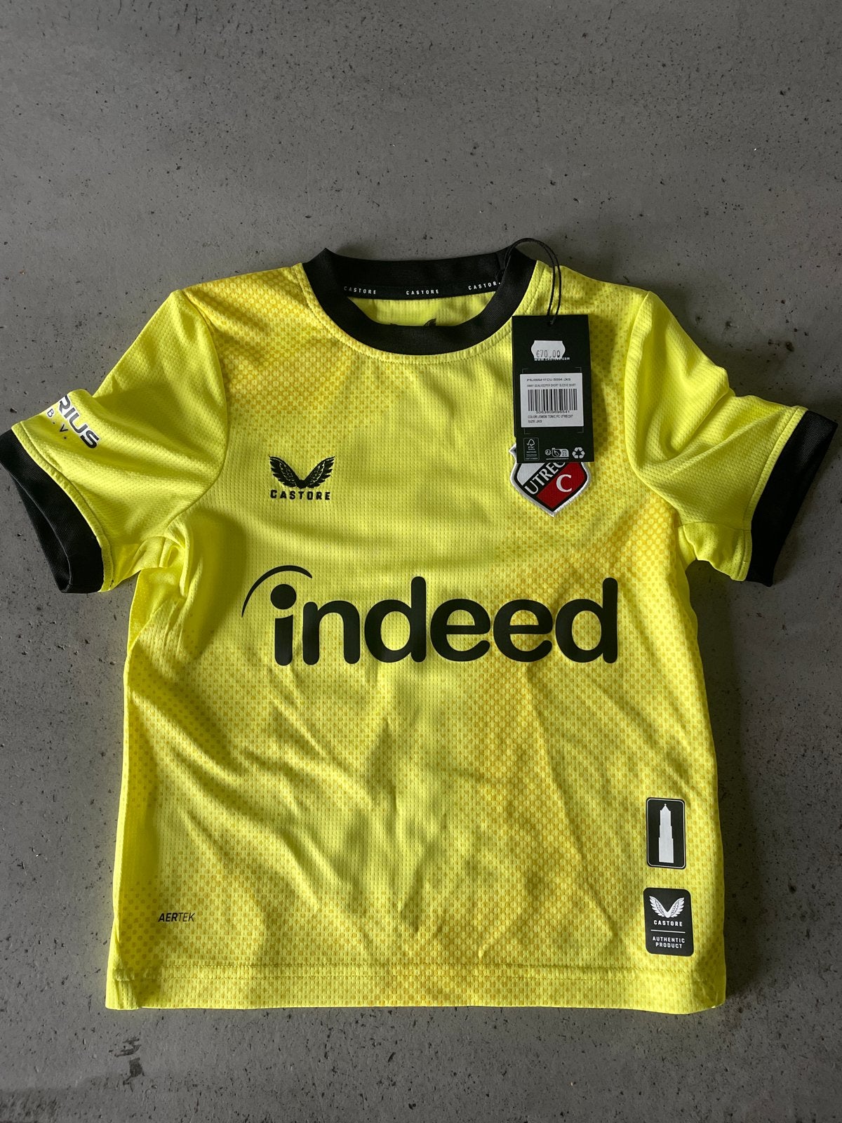 FC Utrecht Shirt Fedde 6 - Geel Voetbalshirt, Ophalen of Verzenden, Nieuw, Jongen