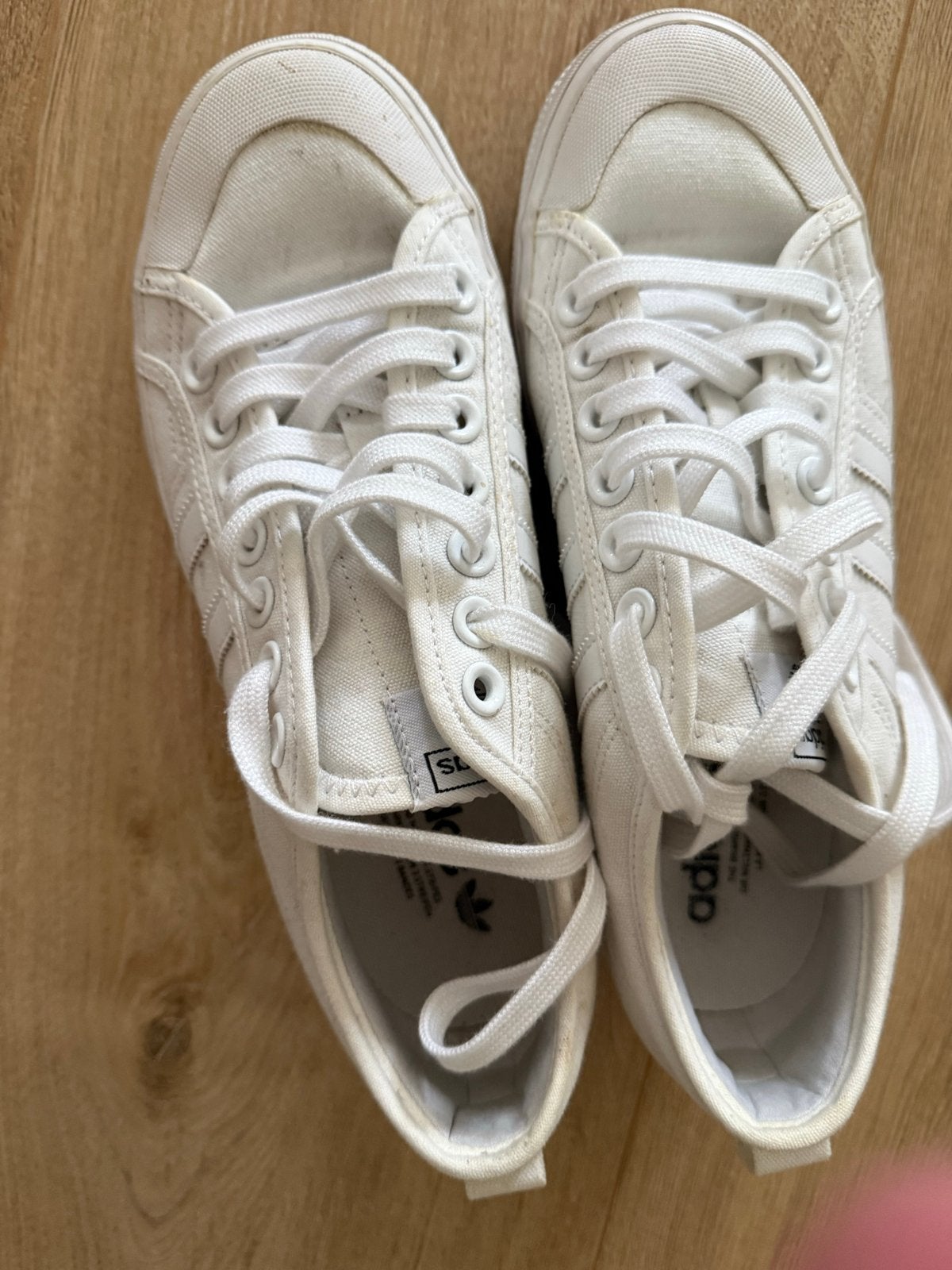 Adidas Nizza sneakers wit - Maat 41, Ophalen of Verzenden, Gedragen, Wit, Sneakers of Gympen