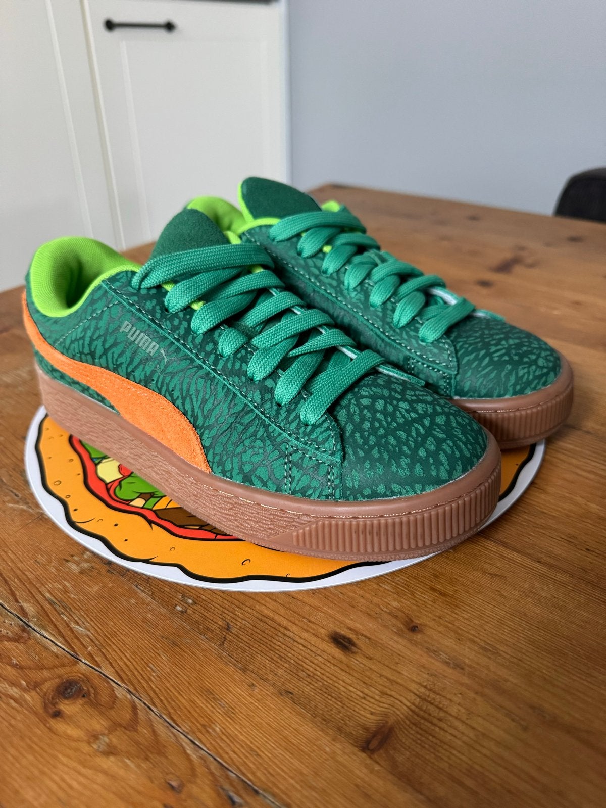 Puma Suede XL TMNT Jr. Teenage Mutant Ninja Turtles, Ophalen of Verzenden, Nieuw, Groen, Sneakers of Gympen