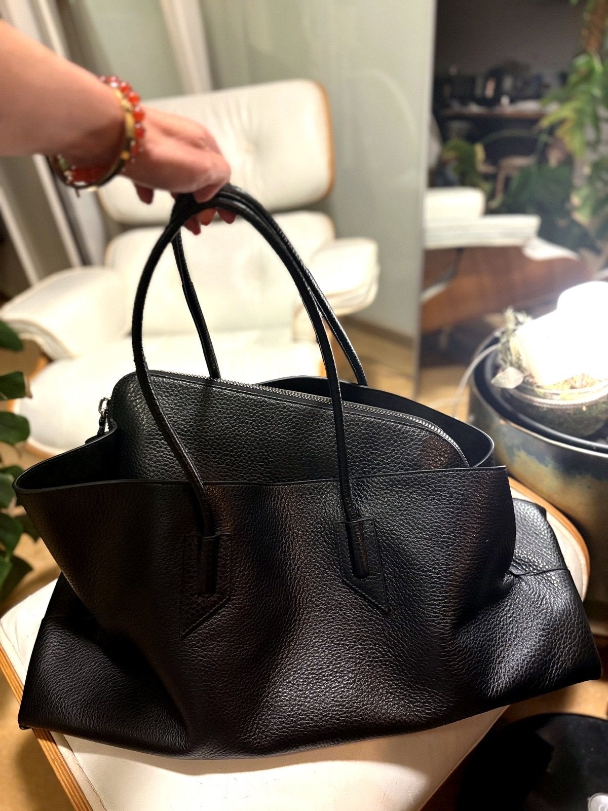 The Attico La Passeggiata Tote - Groot Zwart, Zwart, Nieuw, Ophalen of Verzenden, Handtas