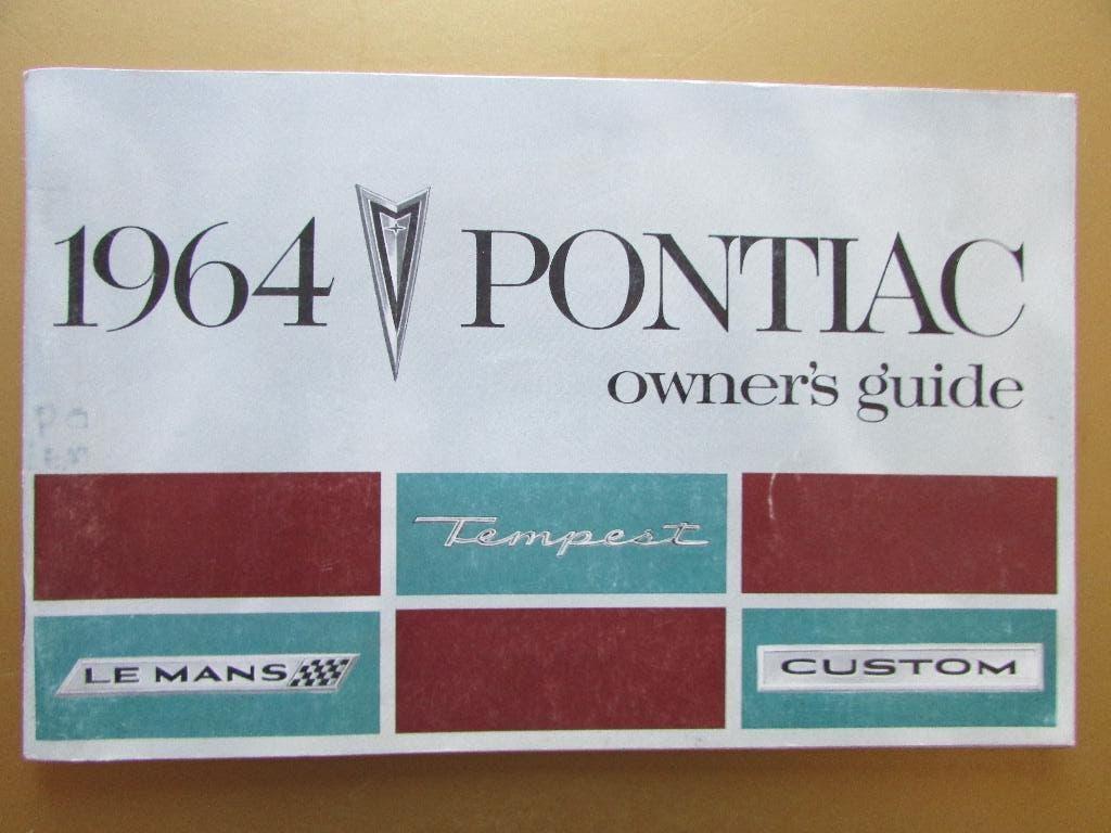 1964 Pontiac Tempest, Le Mans, Custom owner's manual, Engels, Ophalen of Verzenden