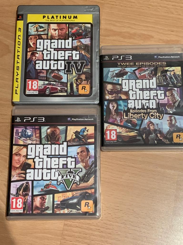 Ps3 gta 4 , 5 en episodes voor 15,- totaal, Spelcomputers en Games, Games | Sony PlayStation 3, Avontuur en Actie, Vanaf 18 jaar