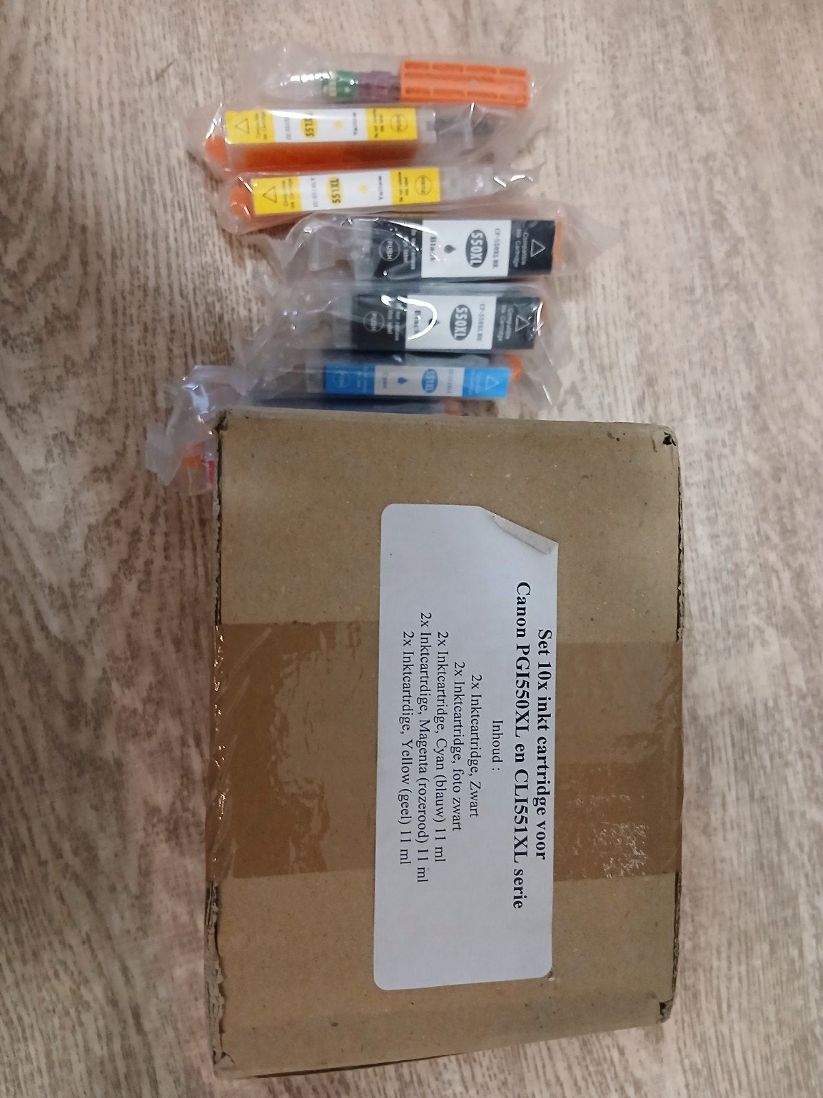 10x Inktcartridges voor Canon PGI550XL en CLI551XL serie, Ophalen of Verzenden, Nieuw, Cartridge, Canon (compatibel)
